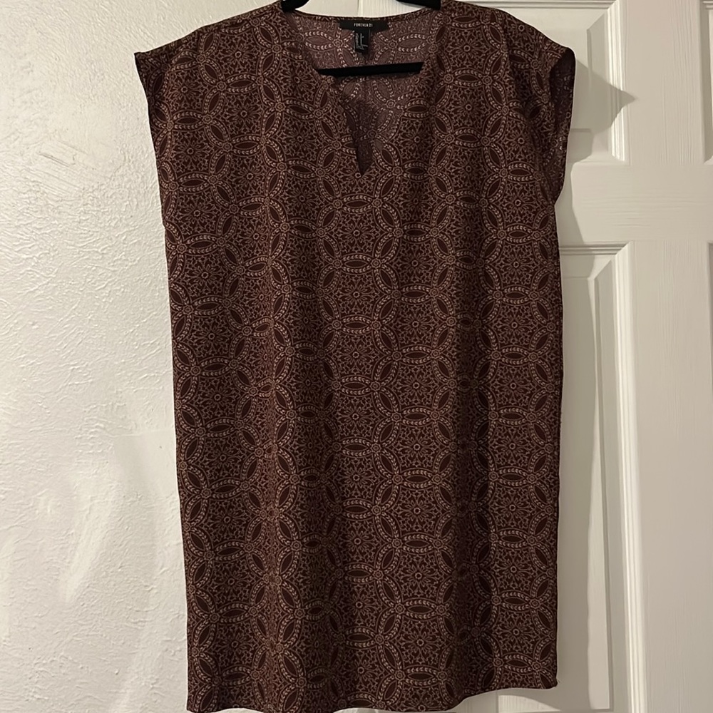 Purple with Cream detail Dress